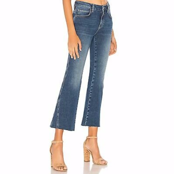 Free People Denim - Free People Rita Crop Flare Jean